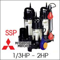 ปั๊มจุ่ม ปัํมแช่ ( ปั๊มน้ำไดโว่ ) Mitsubishi รุ่น SSP